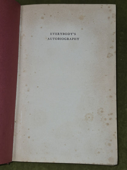 Everybody's Autobiography by Gertrude Stein - Heinemann, 1938 - 1st UK Edition5