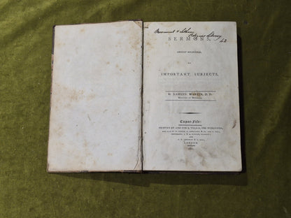 Sermons, Chiefly Occasional on Important Subjects - Samuel Martin 18044