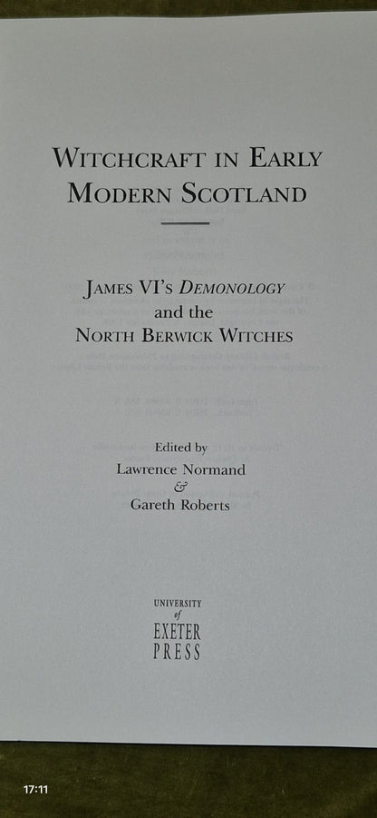 Witchcraft in Early Modern Scotland by Gareth Roberts (Paperback Book)3