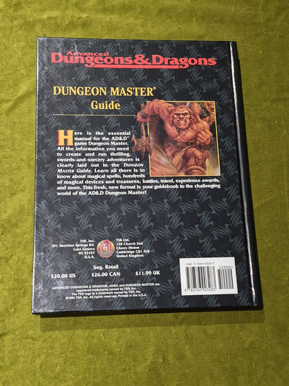Advanced Dungeons and Dragons Dungeon Master Guide- 1995 first printing Hardback1