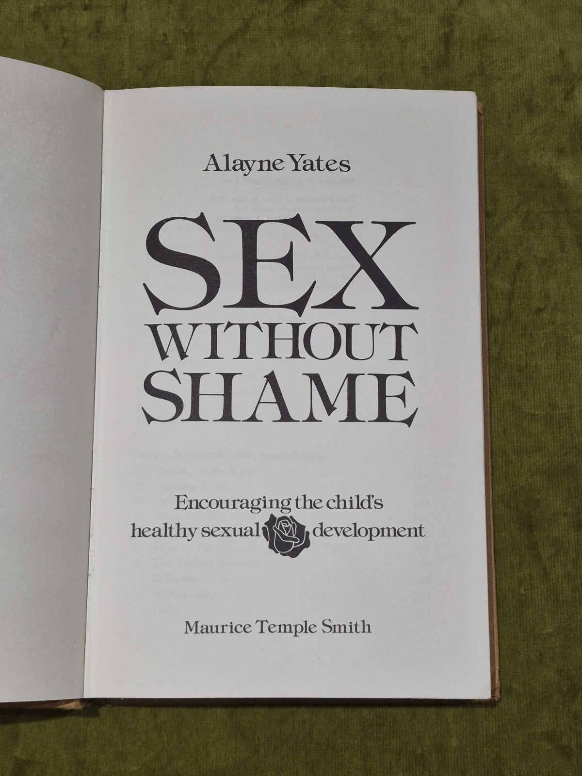 Sex Without Shame By Alayne Yates (1979) Hb Book4