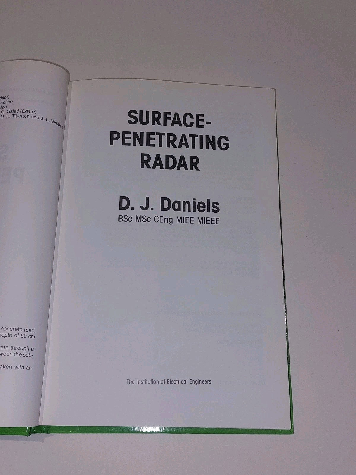 SurfacePenetrating Radar D. J. Daniels (1996)3