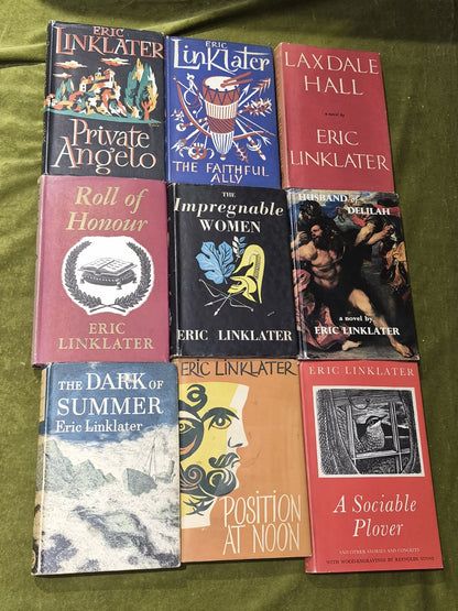 Eric Linklater First Editions Job Lot Dustjackets 0