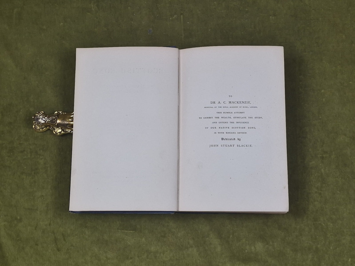 Scottish Song Its Wealth Wisdom & Social Significance - John Stuart Blackie 18895