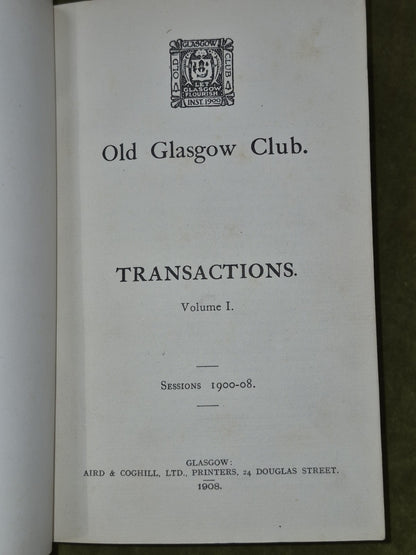 Old Glasgow Club Transactions, Volume I, Sessions 1900-085