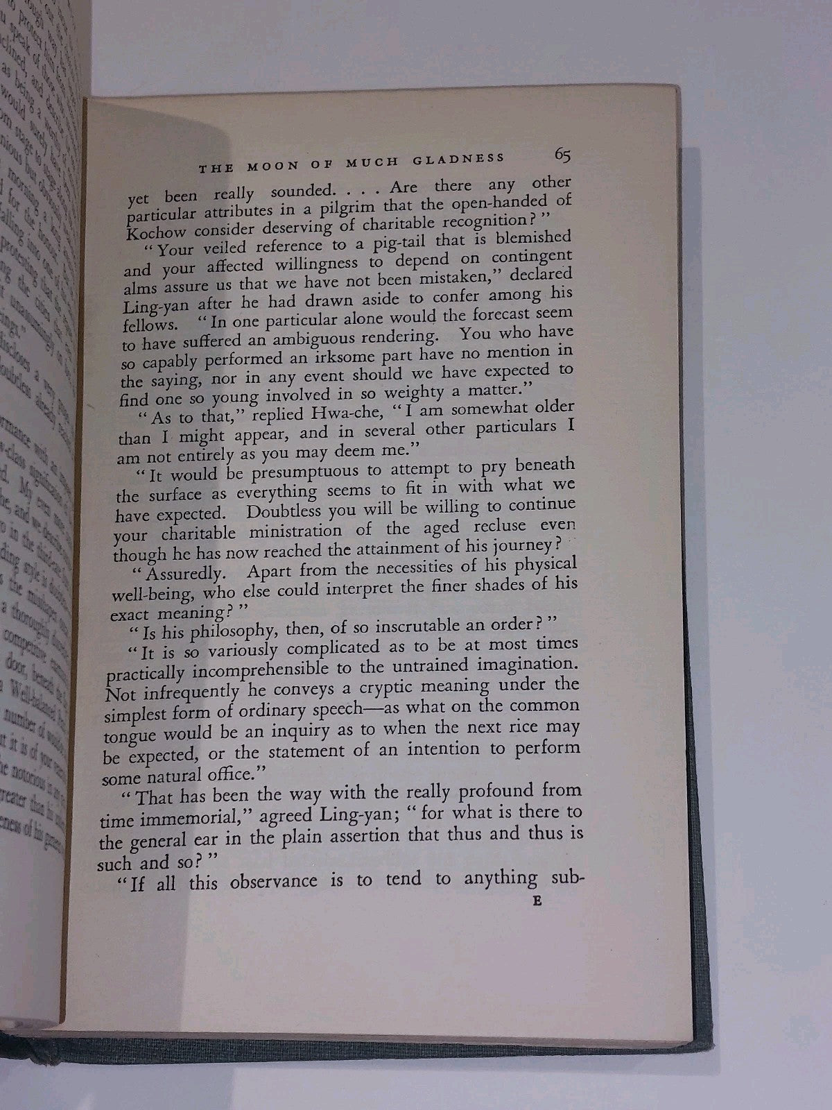 Ernest Bramah - The Moon of Much Gladnesss Related by Kai Lung (1932) 1st Ed Hb4