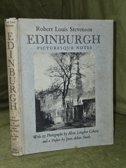 Ropbert Louis Stevenson Edinburgh Picturesque First ed Alvin Langdon Coburn 19540