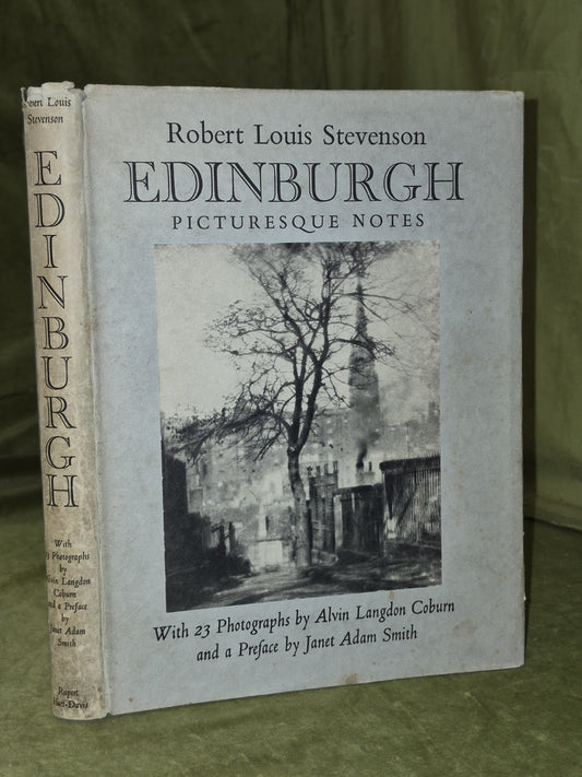 Ropbert Louis Stevenson Edinburgh Picturesque First ed Alvin Langdon Coburn 19540
