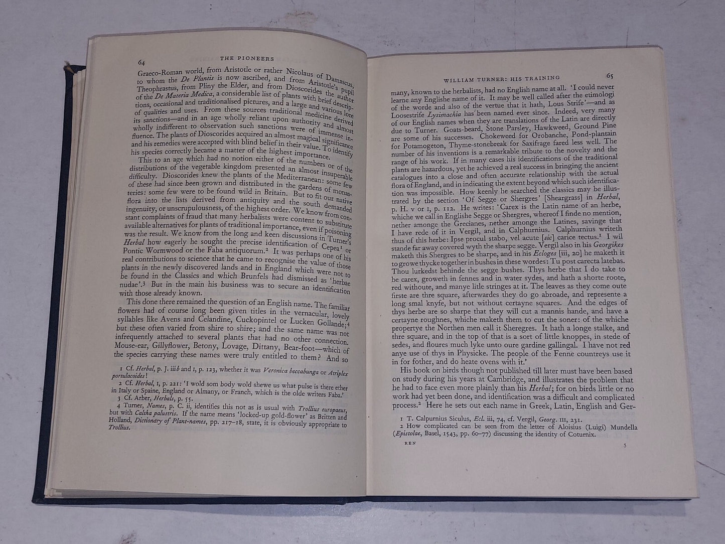 ENGLISH NATURALISTS From NECKAM to RAY  Charles E Raven 1947 1st ed HB4