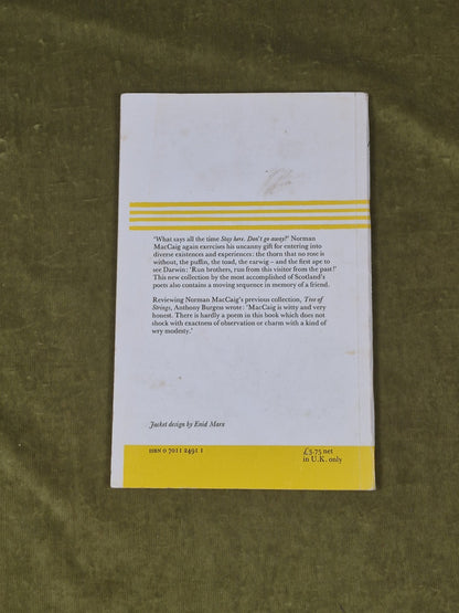 The Equal Skies SIGNED by Norman Maccaig , Chatto & Windus 1980 PB1