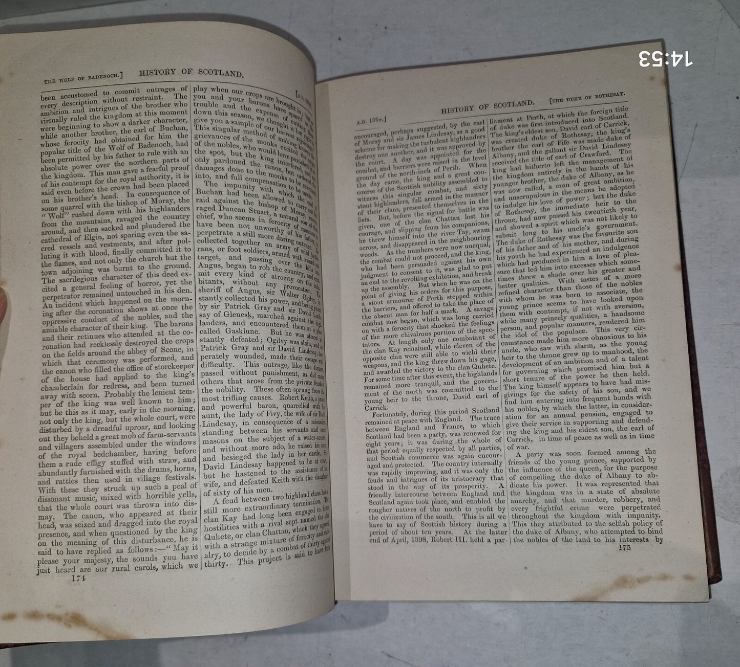 History of Scotland By Thomas Wright Vol I&II London Printing & Publishing Co.13