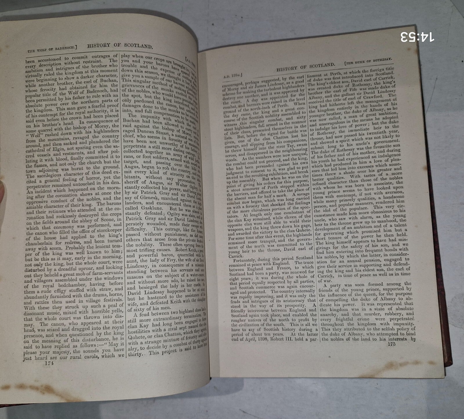History of Scotland By Thomas Wright Vol I&II London Printing & Publishing Co.13