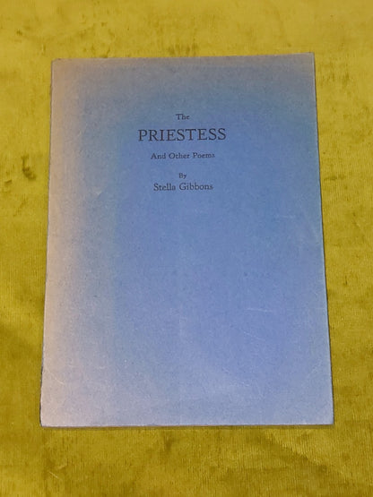 The Priestess and Other Poems Stella Gibbons (1934) 1st Edition Rare Paperback0