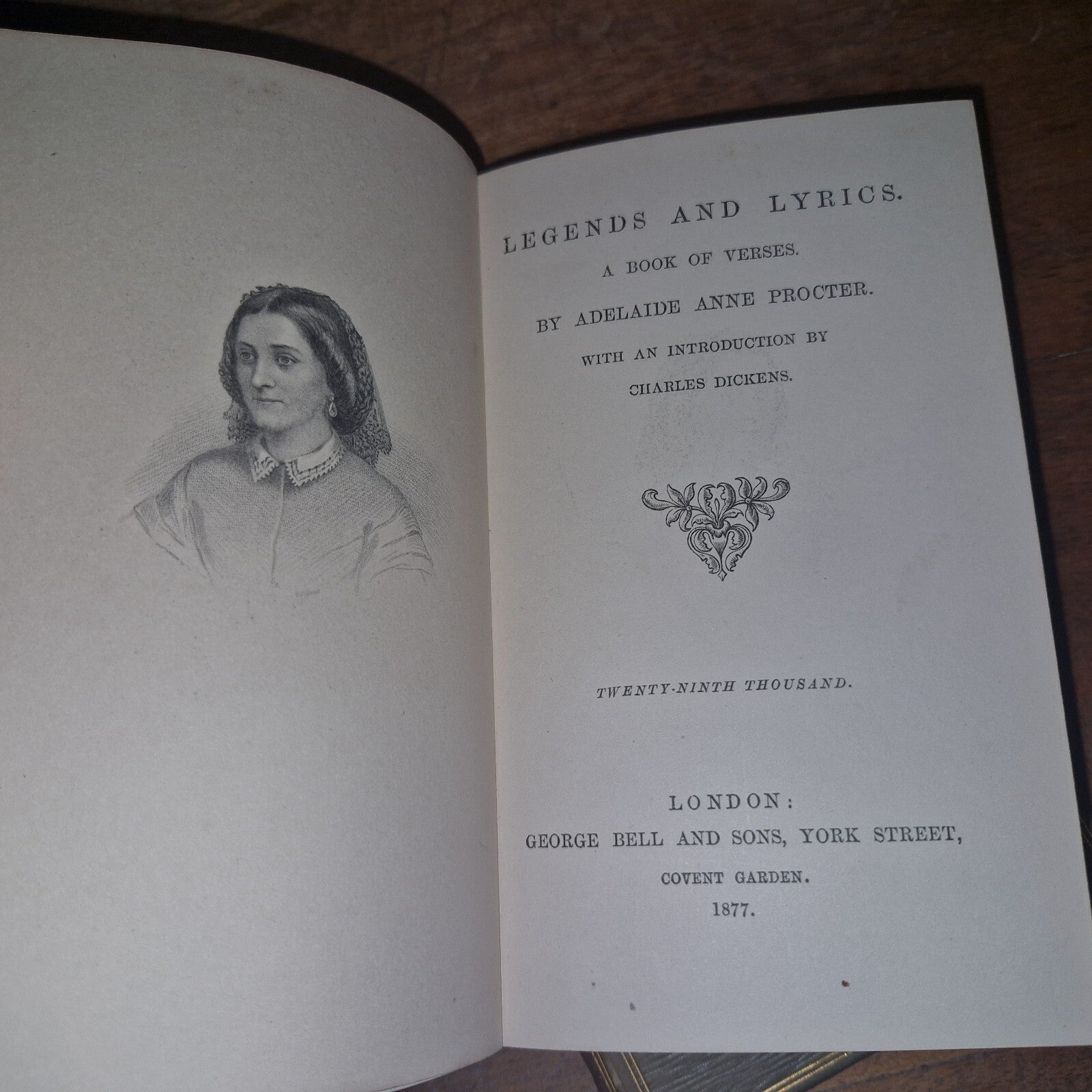 Legends and Lyrics: A Book of Verses By Adelaide Anne Procter 1877-75 2 Vols 8