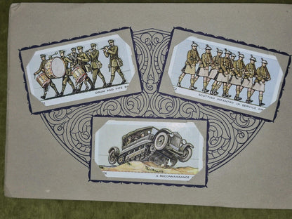 Mitchell's Model Army Cigarette Cards Complete Set of 30 Cards 9