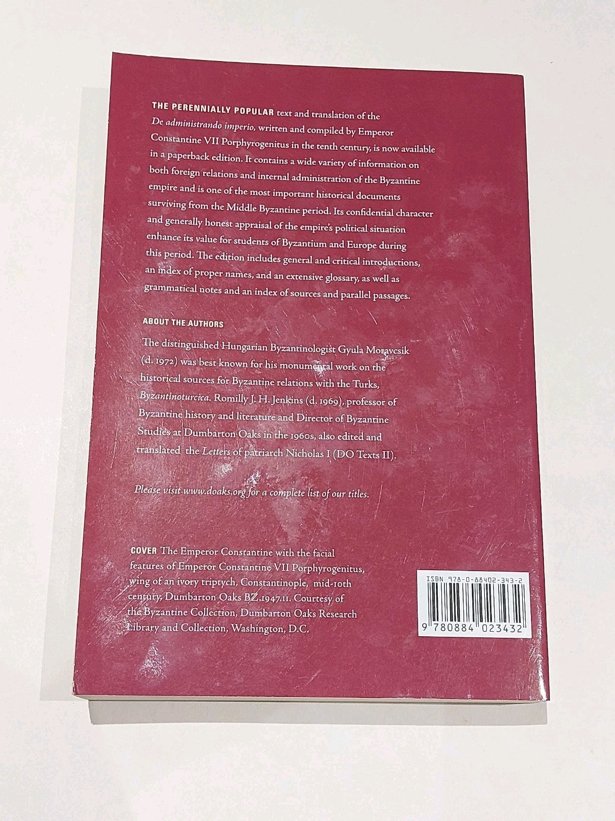 Constantine Porphyrogenitus : De Administrando Imperio (Dumbarton Oaks Texts) Pb2