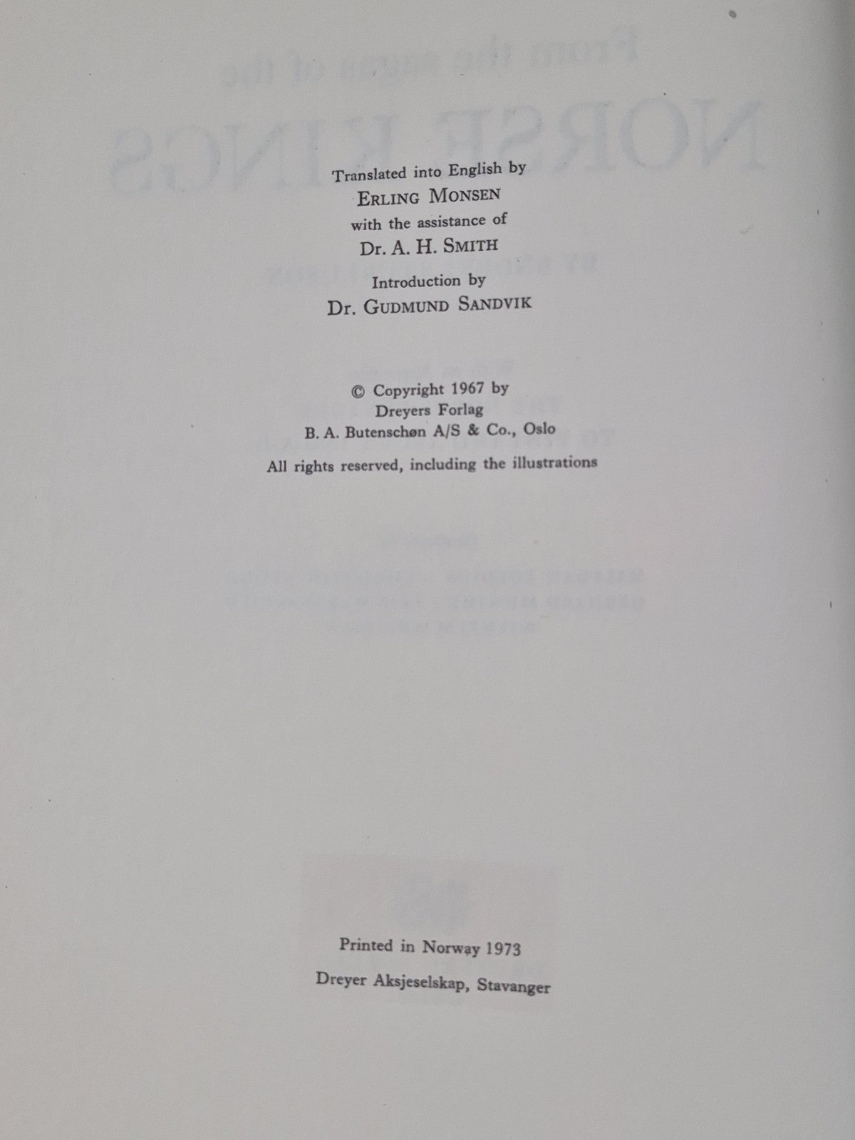 Snorri Sturluson Heimskringla Sagas of the Norse Kings Thule Press 19795