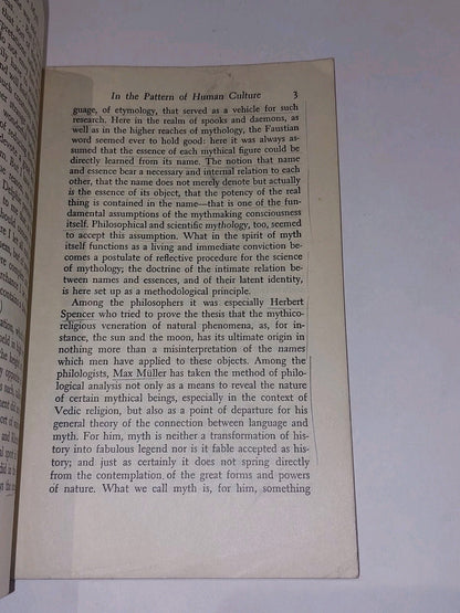 Language and Myth by Ernst Cassirer ; translated by Susanne K. Langer (1946) Pb2