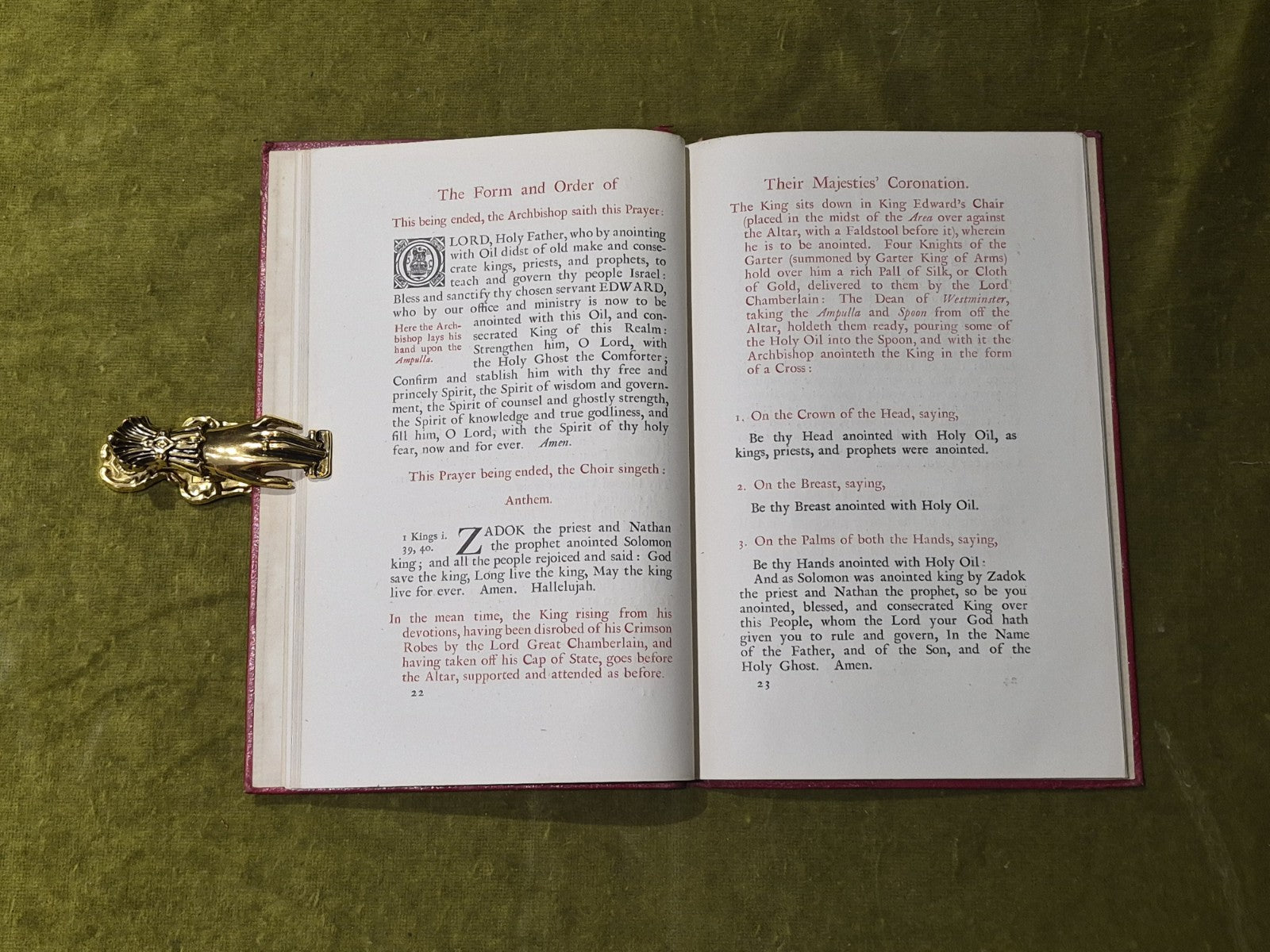 Form & Order Coronation Service King Edward VII Queen Alexandra - H. Frowde 19025