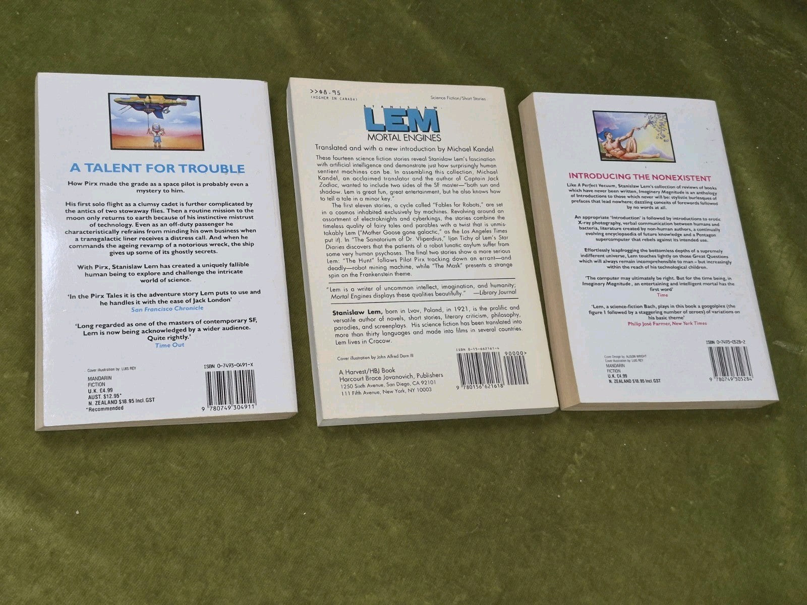 Stanislaw Lem Job Lot Pirix the Pilot Mortal Engines Imaginary Magnitude2