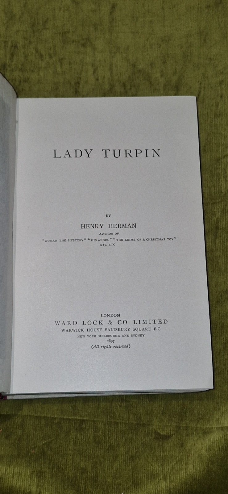 Lady Turpin (1897) Henry Herman5
