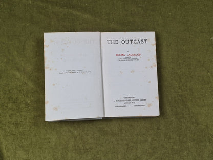 The Outcast by Selma Lagerlof , Gylendal HB 1920 1st Edition 3