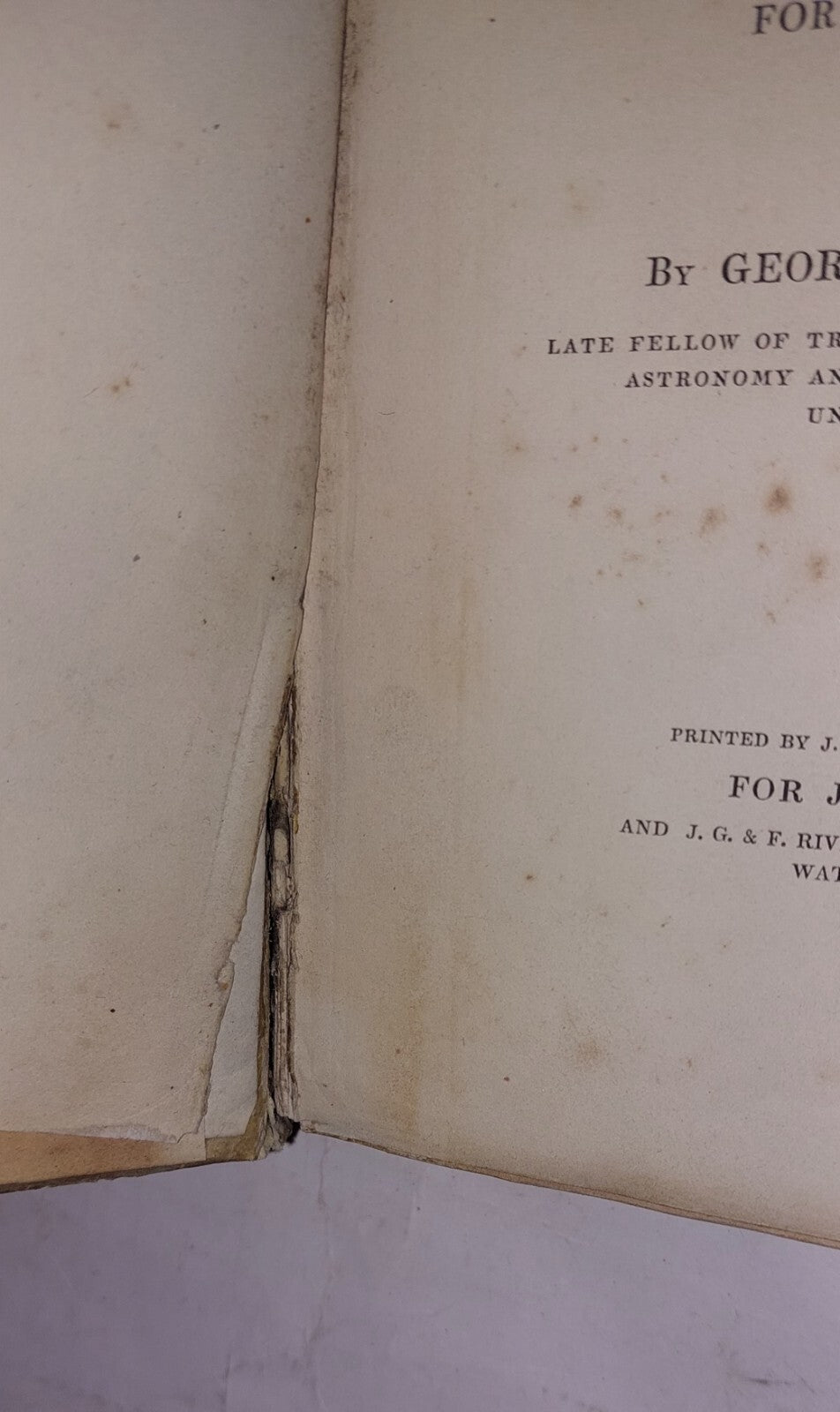 MATHEMATICAL TRACTS On LUNAR & PLANETARY THEORY by George Biddell Airy 1831, 2nd10