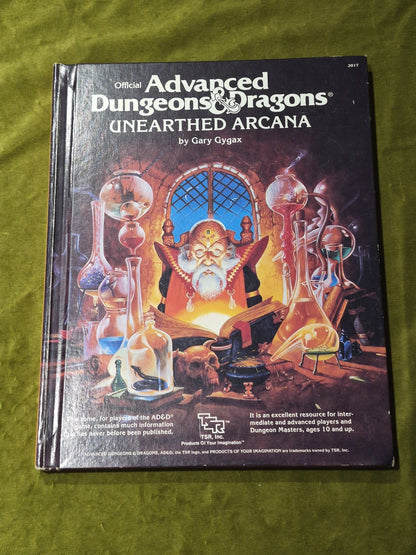 Advanced Dungeons & Dragons Unearthed Arcana • AD&D 1st Edition TSR 1985 Book0
