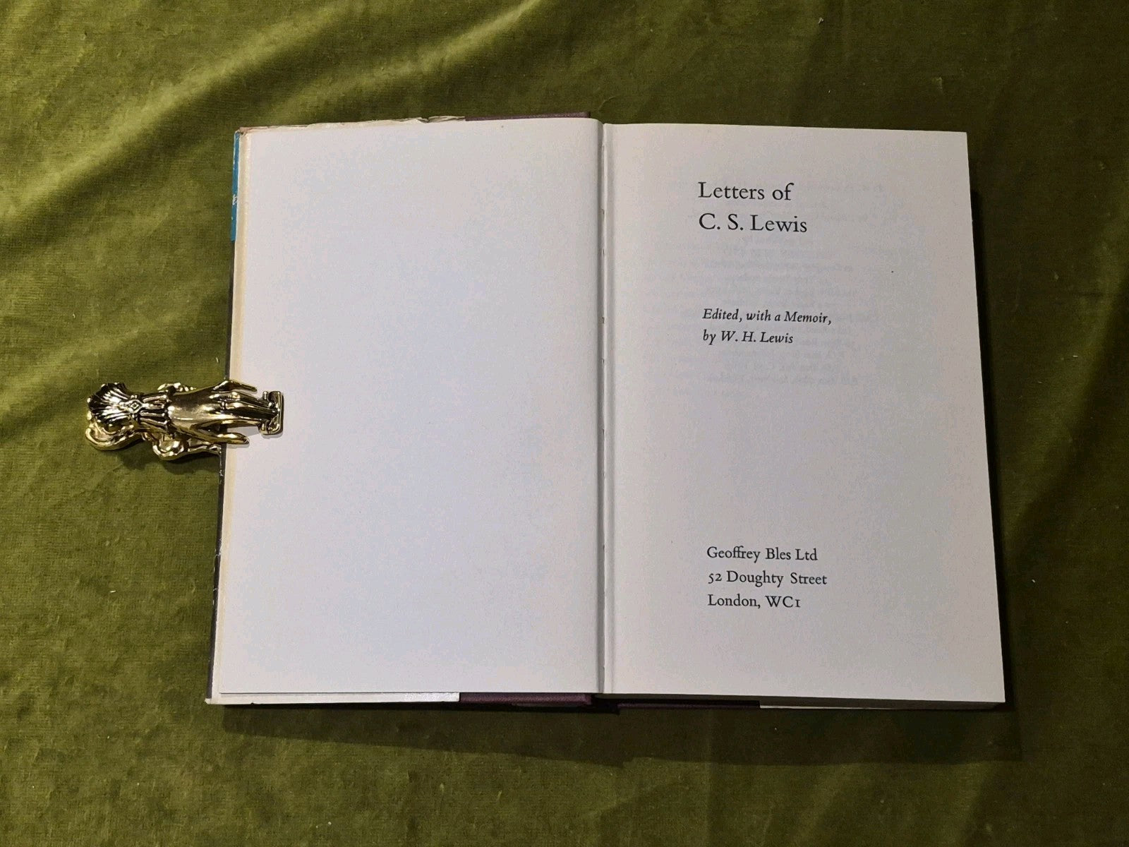 1966 Letters of C S LEWIS Edited, Memoir by WH Lewis FIRST EDITION Geoffrey Bles4