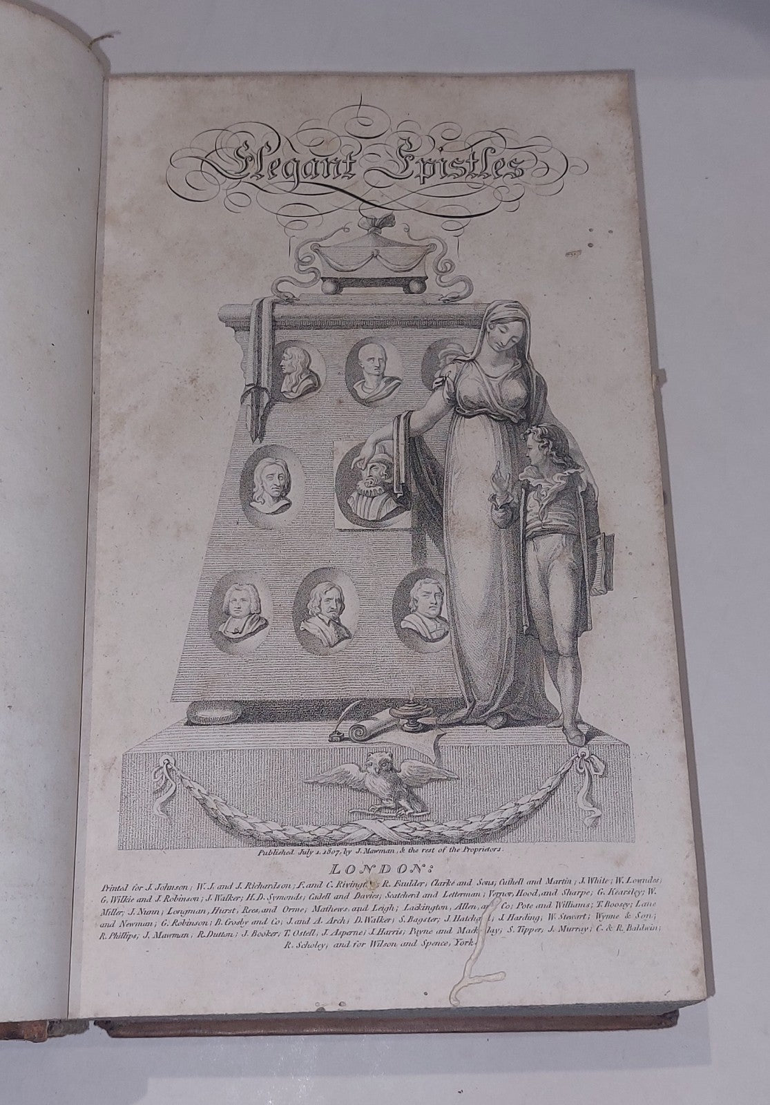 Early 19th Century Book Elegant Epistles (1807) New Improved Enlarged Ed Hb Book5