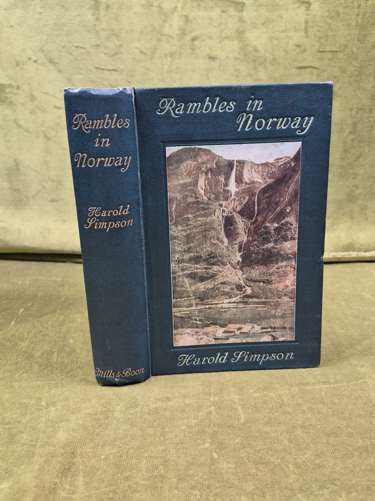 RAMBLES IN NORWAY By Harold Simpson - Mills & Boon 1912 1st HB0