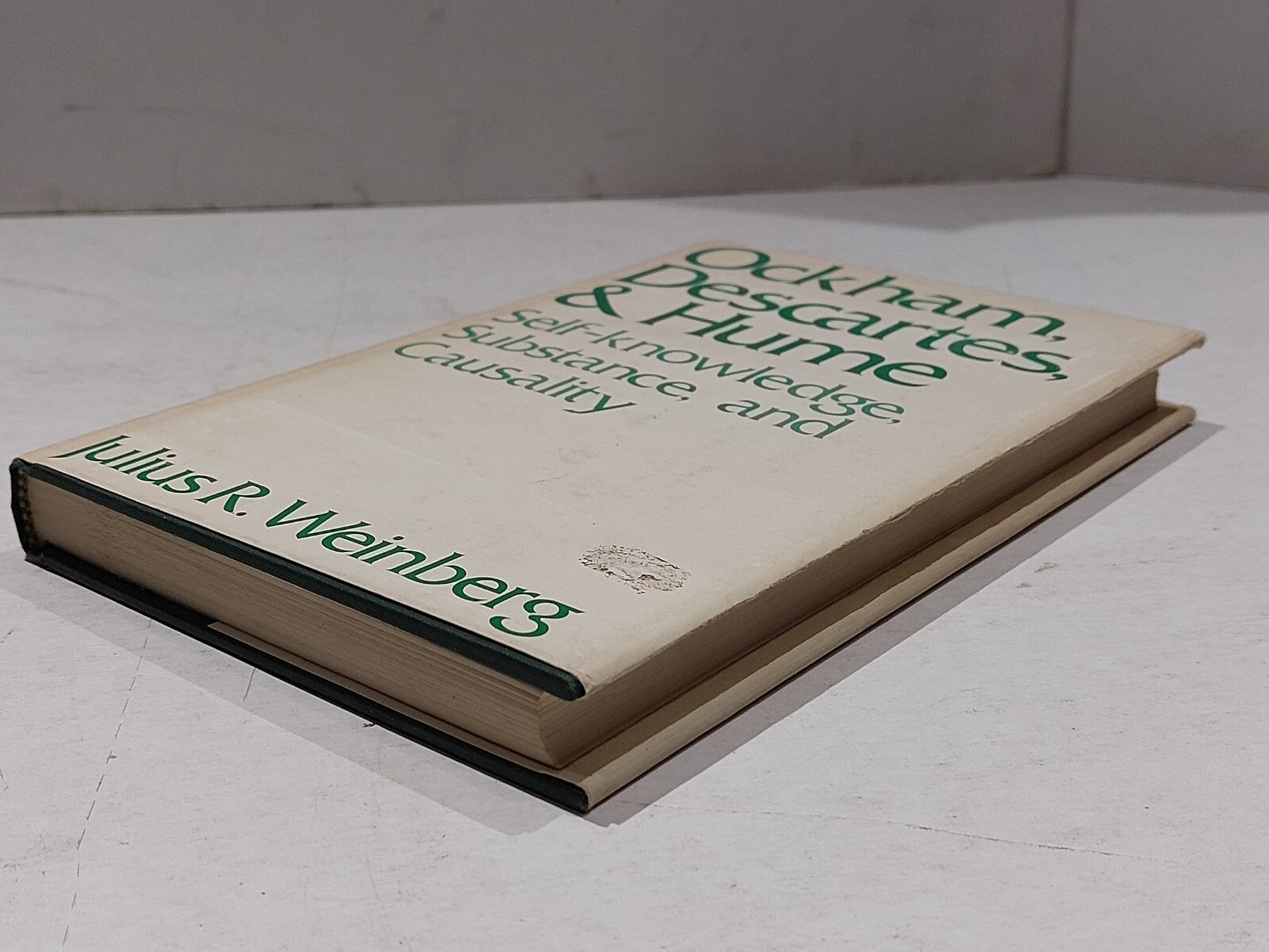 Ockham, Descartes, & Hume By Julius R. Weinberg (1977) Hb Book6