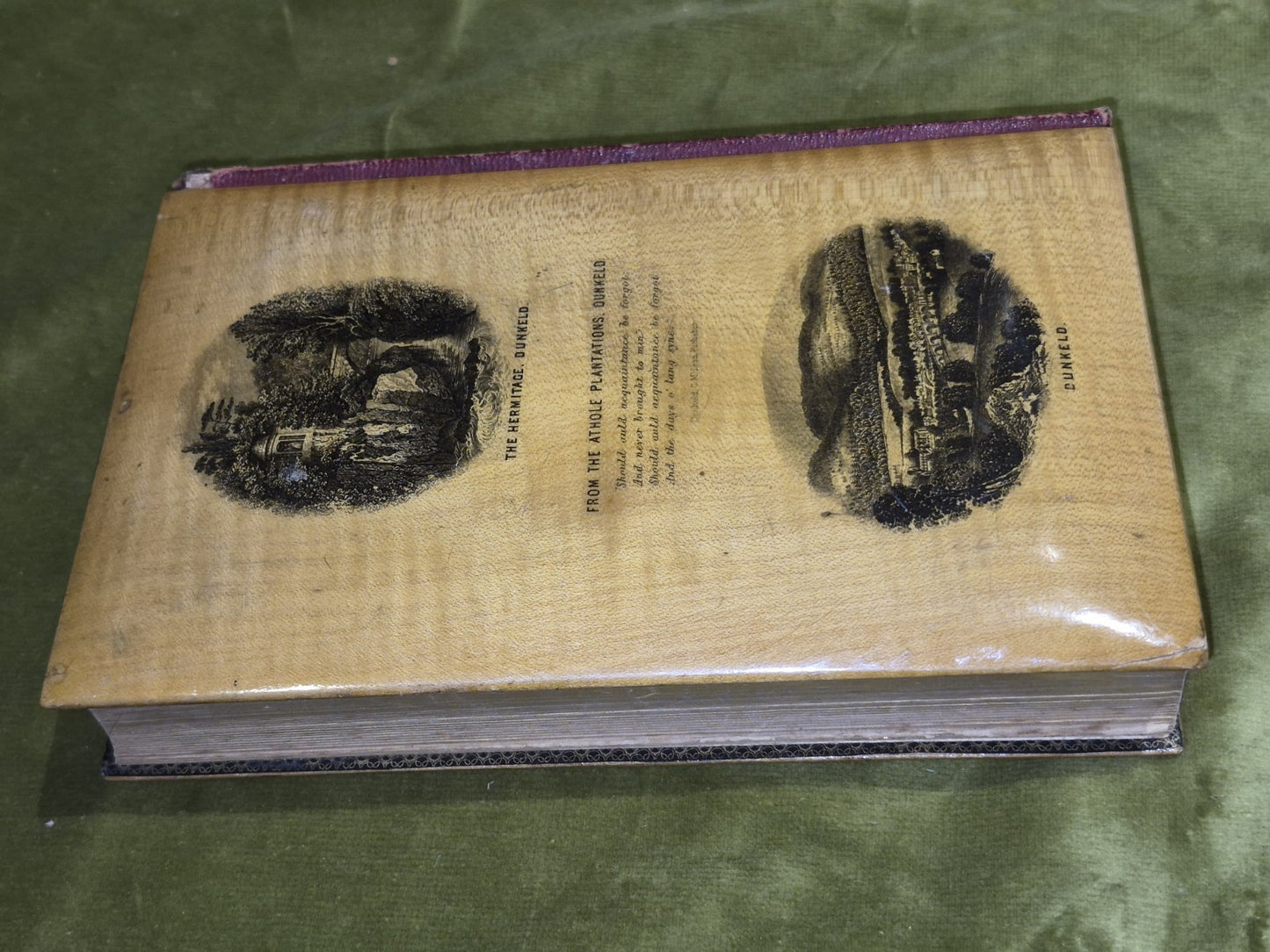 MAUCHLINE  WARE Poetical Works Of Sir Walter Scott  engravings - Gall & Inglis4