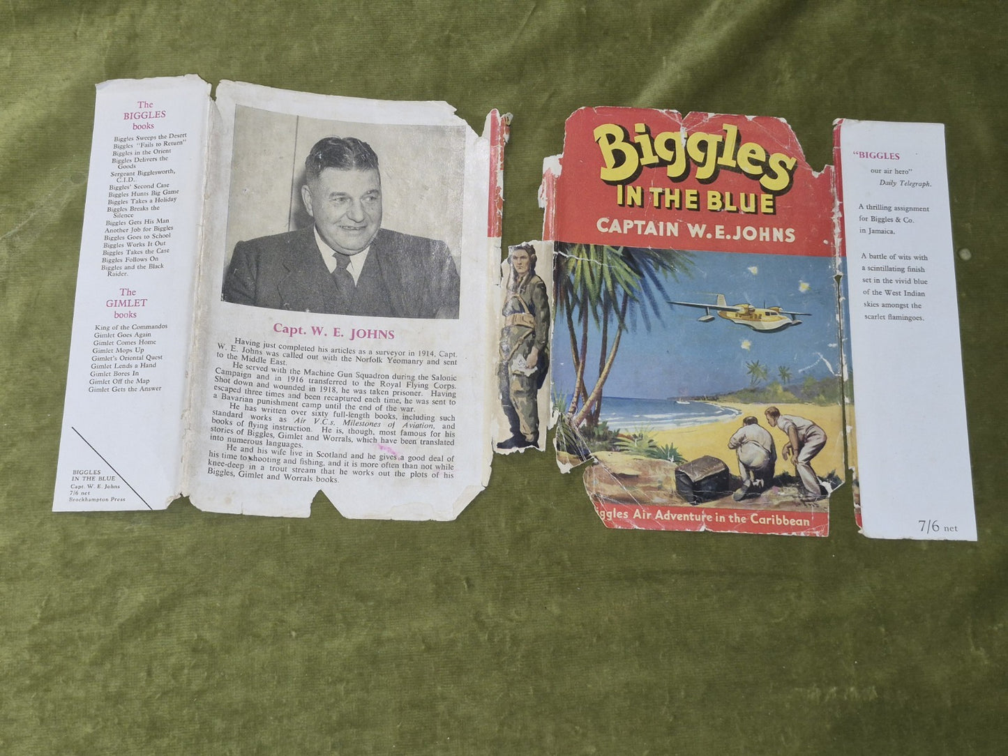 1953 First Edition Captain W E Johns Biggles In The Blue5