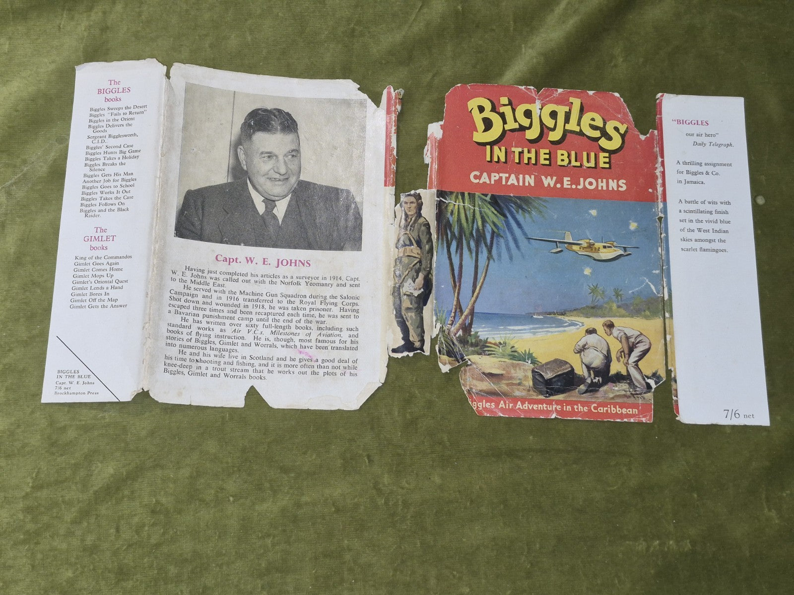1953 First Edition Captain W E Johns Biggles In The Blue5