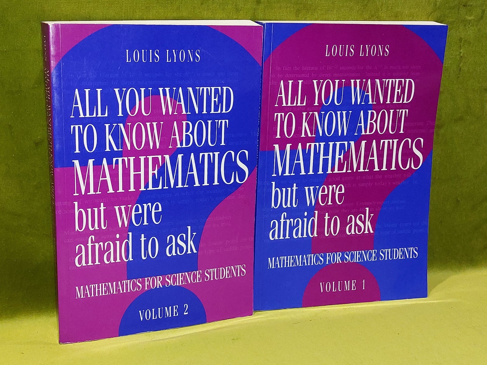 All You Wanted to Know about Mathematics Louis Lyons (1998) Complete 2 Vols.0