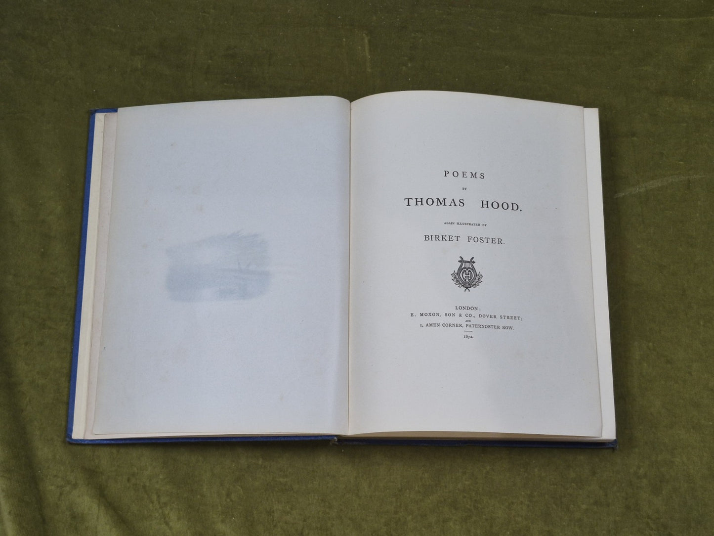 Poems By Thomas Hood Illustrated By Birket Foster , E MoxonHB 18725