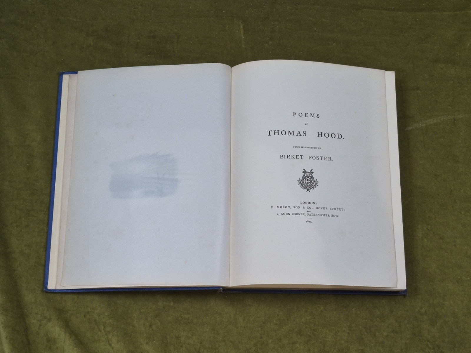 Poems By Thomas Hood Illustrated By Birket Foster , E MoxonHB 18725