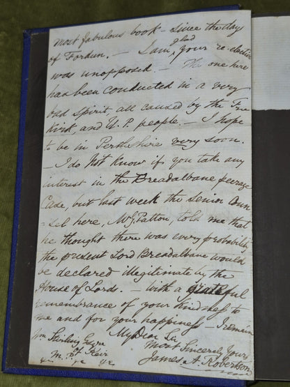 Gaels of Alban or Highlanders 1865 James A Robertson Signed Letter From Author5