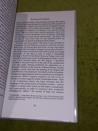 Ludwig Wittgenstein by Theodore Redpath 1st Edition (1990) Hb Book4