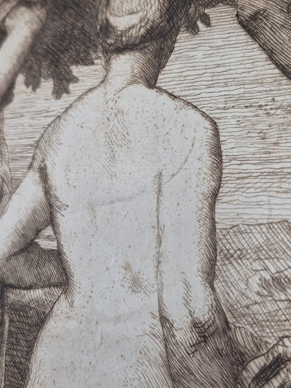 Joseph Benwell Clark Pallas Juno and Venus Etching George Frederick Watts 188012