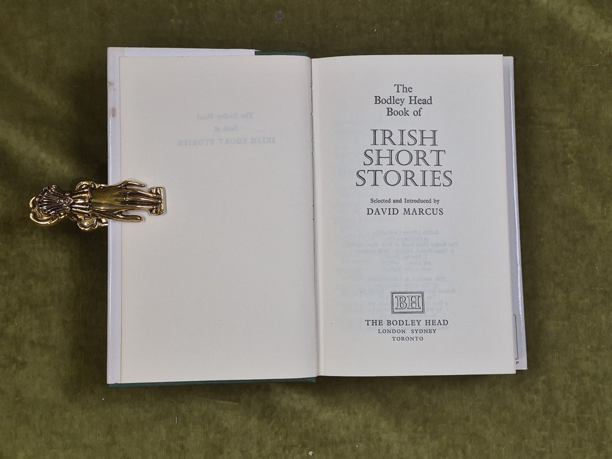 The Bodley Head Book of Irish Short Stories - David Marcus 1980 1st HB DJ3