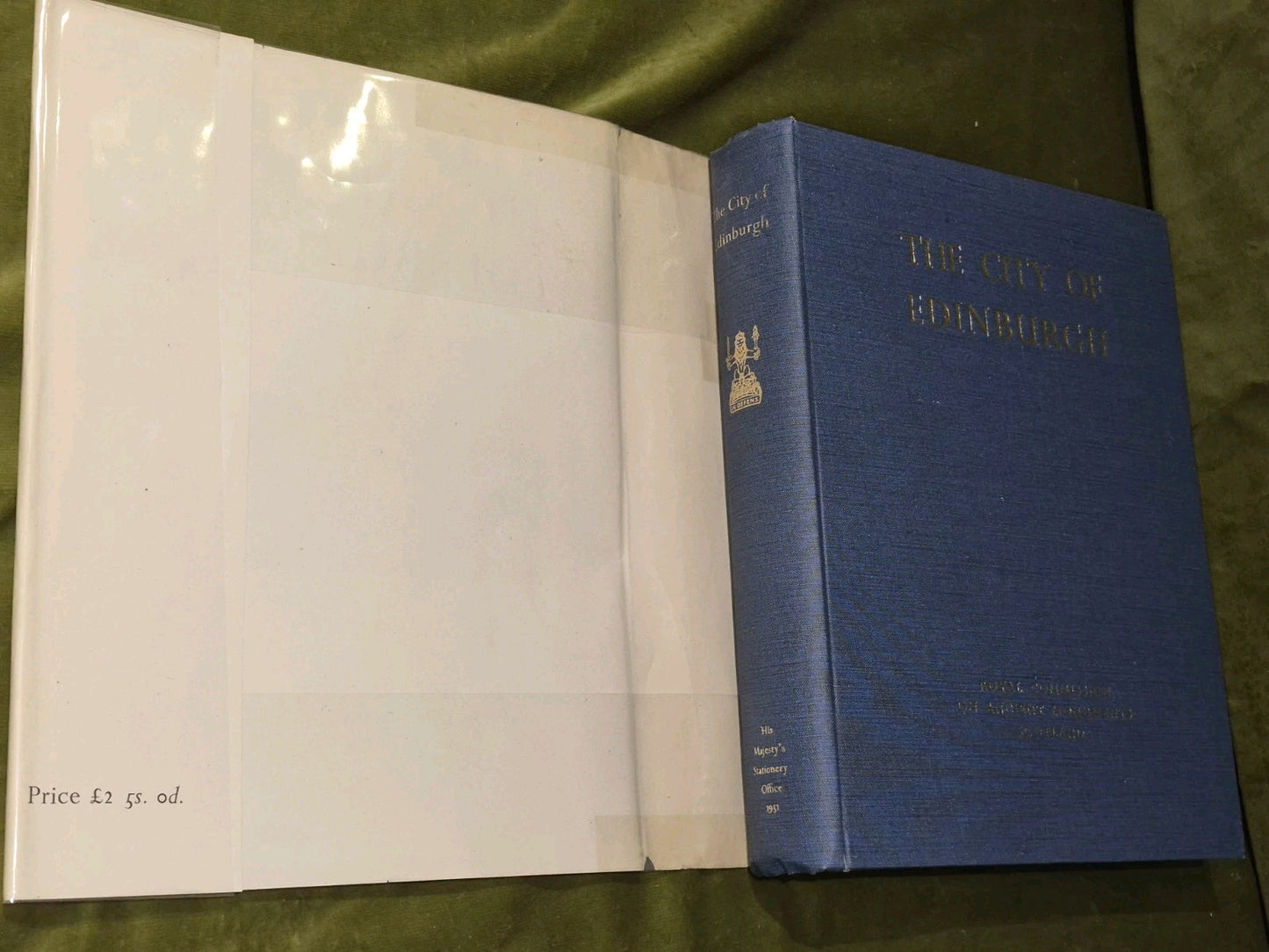 ROYAL COMMISSION ANCIENT HISTORICAL MONUMENTS City Of Edinburgh 1951 Dustjacket 3