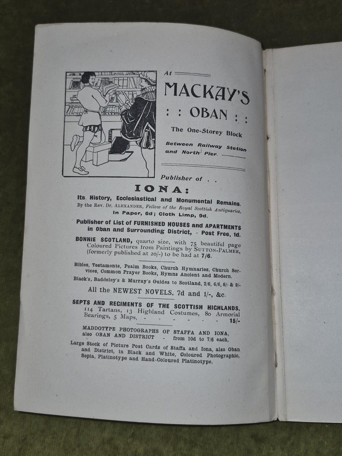 Iona By The Late Duke of Argyll - Illustrated - Oban D Mackay Fifth Edition 19134