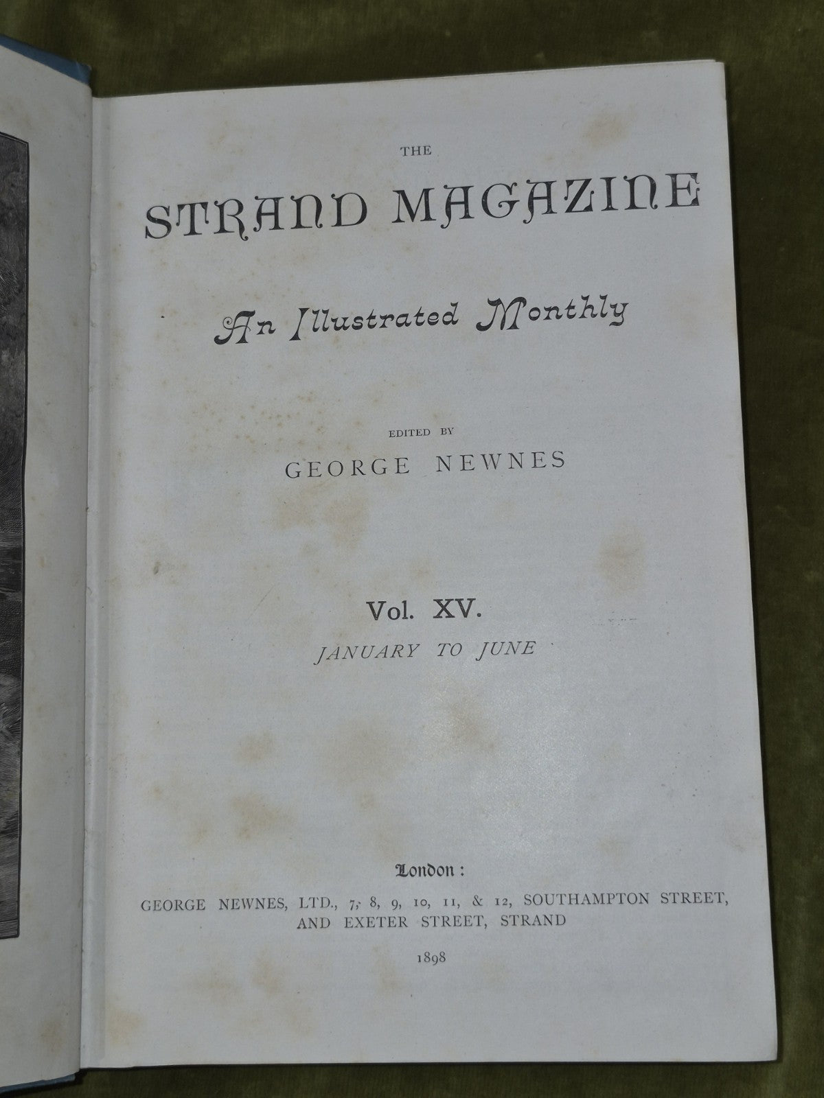 The Strand Magazine Vol XV Jan to June 18984