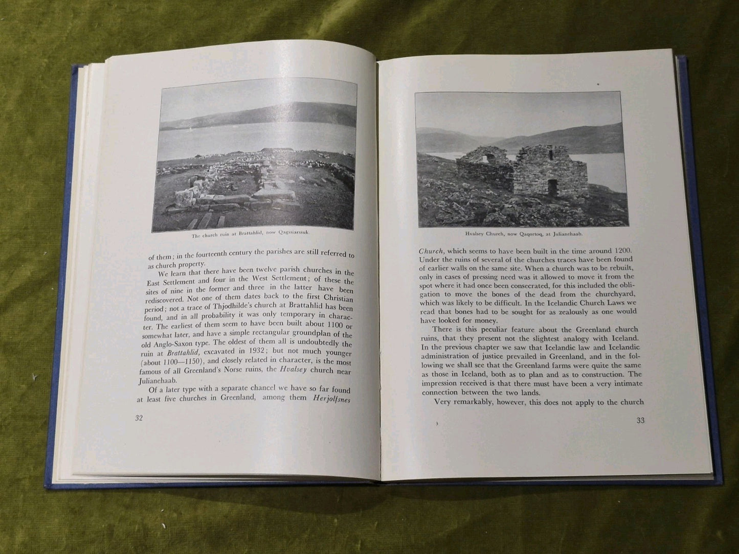 Viking Settlers In Greenland + Descendants 500 Years Norlund Hardcover 19366