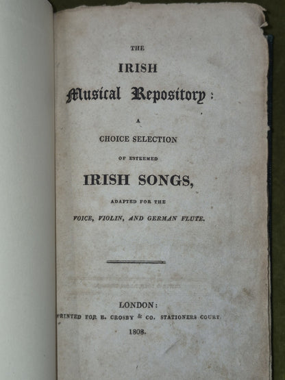 Irish Musical Repository Choice Musical Selection 1808 London3
