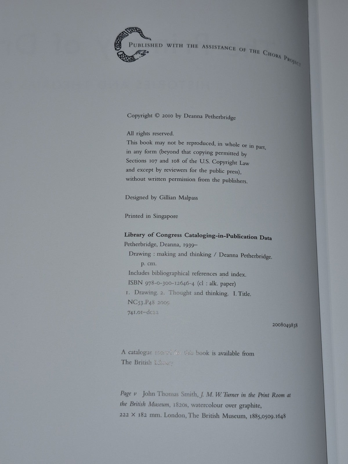 The Primacy of Drawing, by Deanna Petherbridge. Hb. 20101