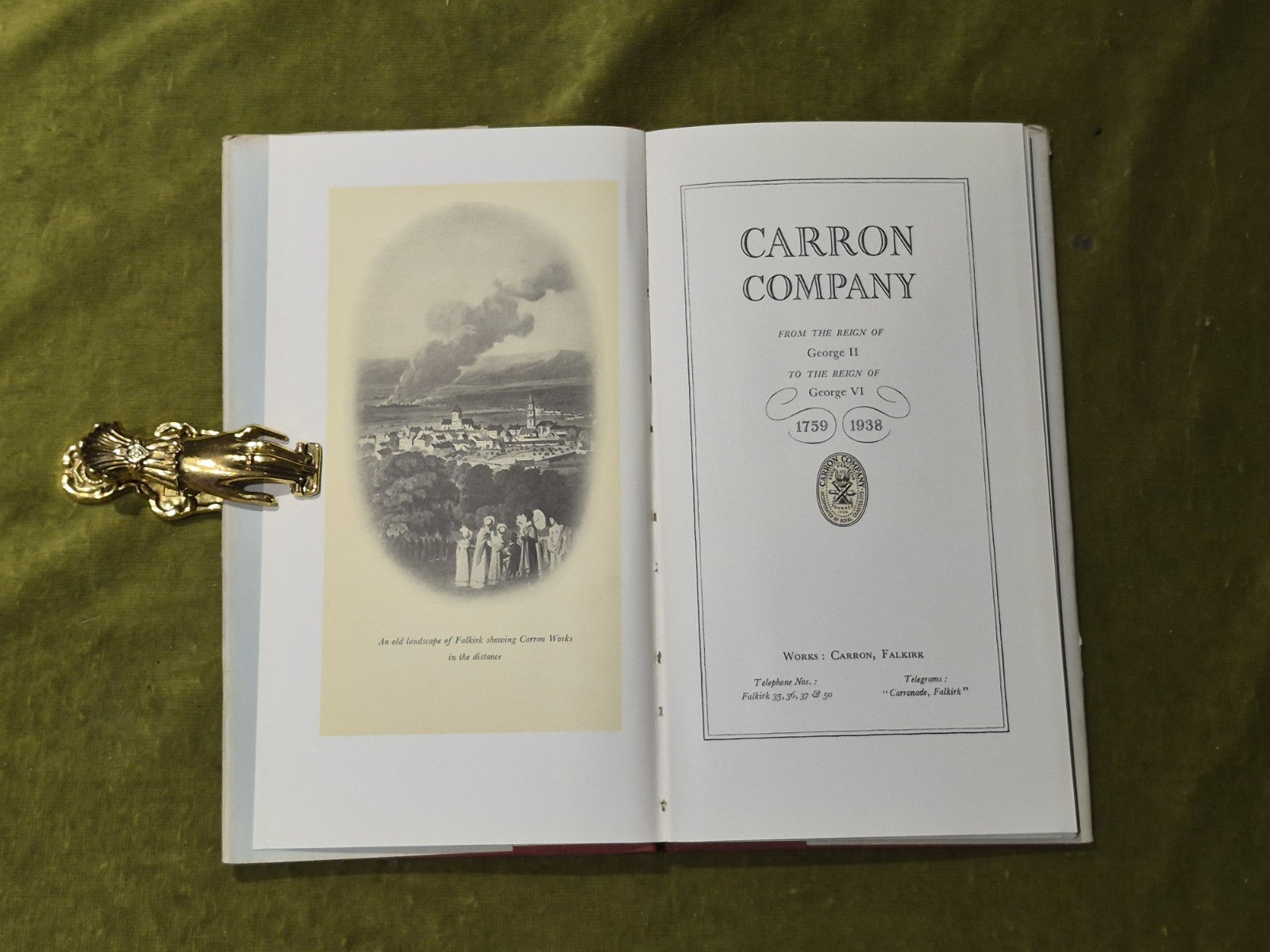 Carron Company 1759-1938 - London Press Exchange , Empire Exhibition 1st HB DJ4