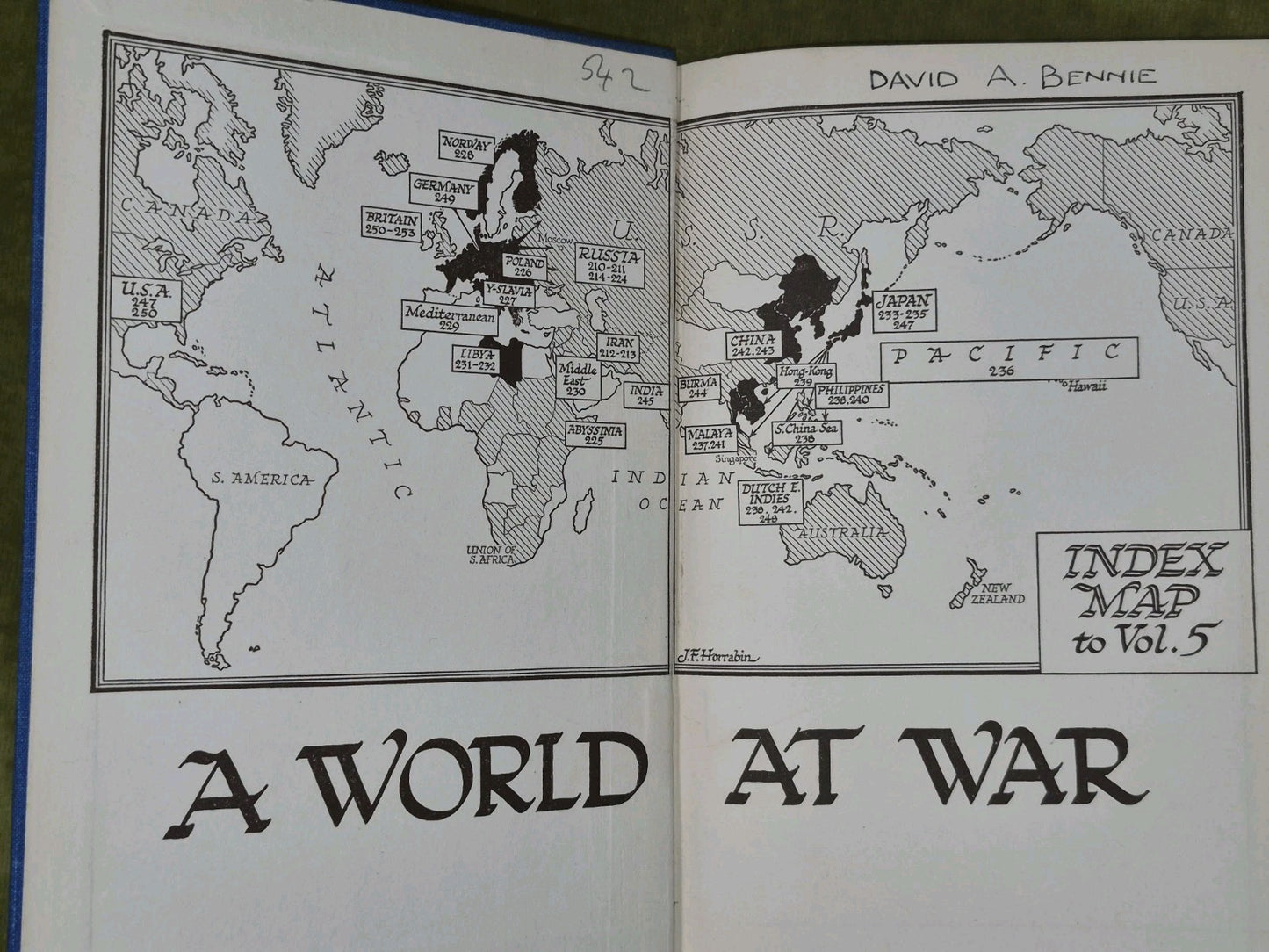An Atlas History of the Second Great War Horrabin Vols 1-7 Thomas Nelson and Son13